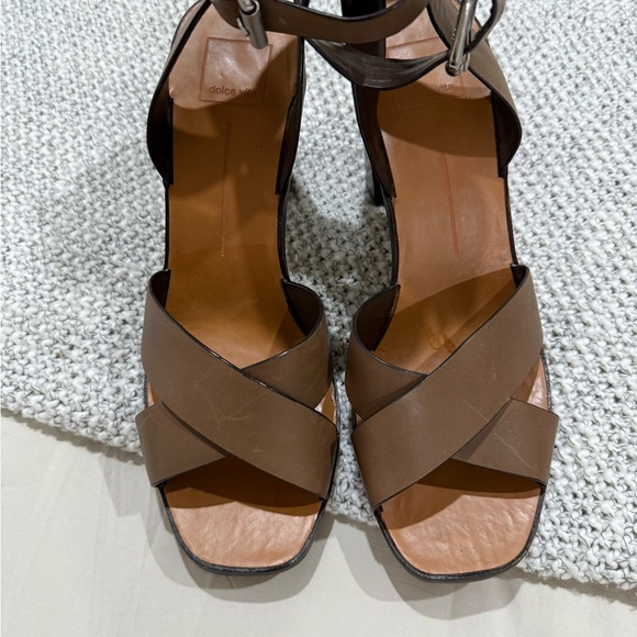 Dolce Vita Brown Strappy Heeled Sandals - Picture 2 of 5